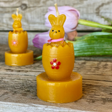 Maľovaný zajko v pliešku