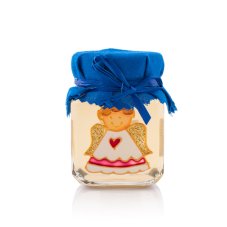 Hand-painted jar with honey angel small