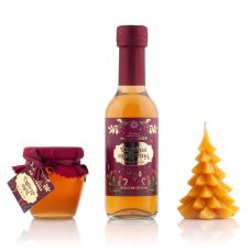 Burgundy Magic Honey Box with Candle