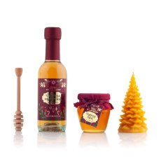 Burgundy Magical Honey Bag with Candle