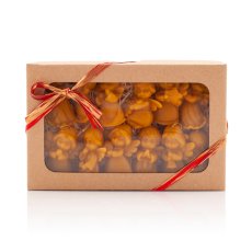 Box of Christmas decorations