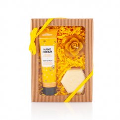 Kozmetická medová krabička žltá single