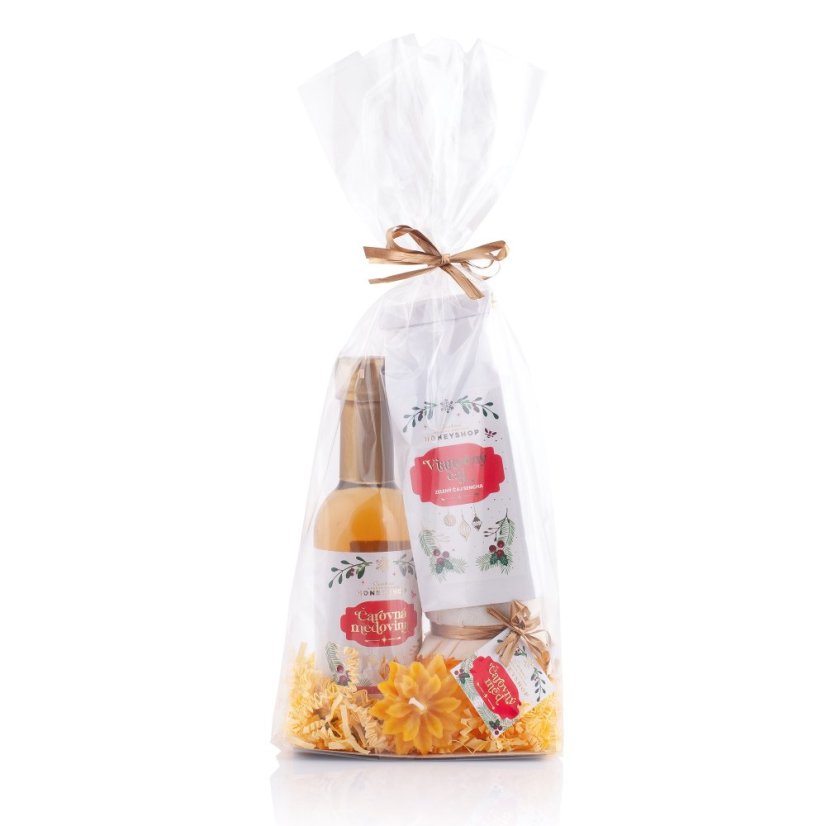 White Magical Honey Gift Bag with Tea