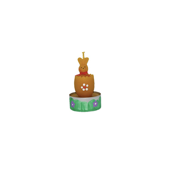 Maľovaný zajko v pliešku