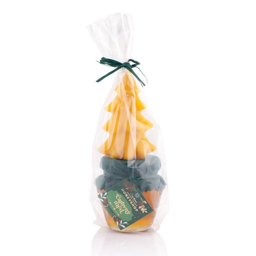 Green Magical Gift Bag Candle & Honey
