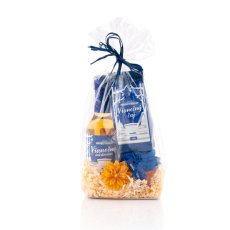 Christmas landscape blue bag