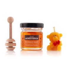 Mini honey package with flower honey