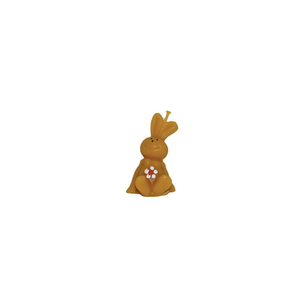 Painted bunny with flowers