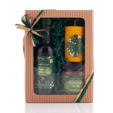 Magic honey box with walnuts in honey