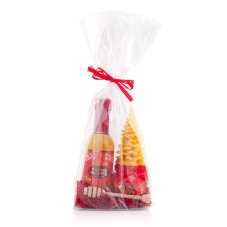 Čarovné medové vrecko so sviečkou červené