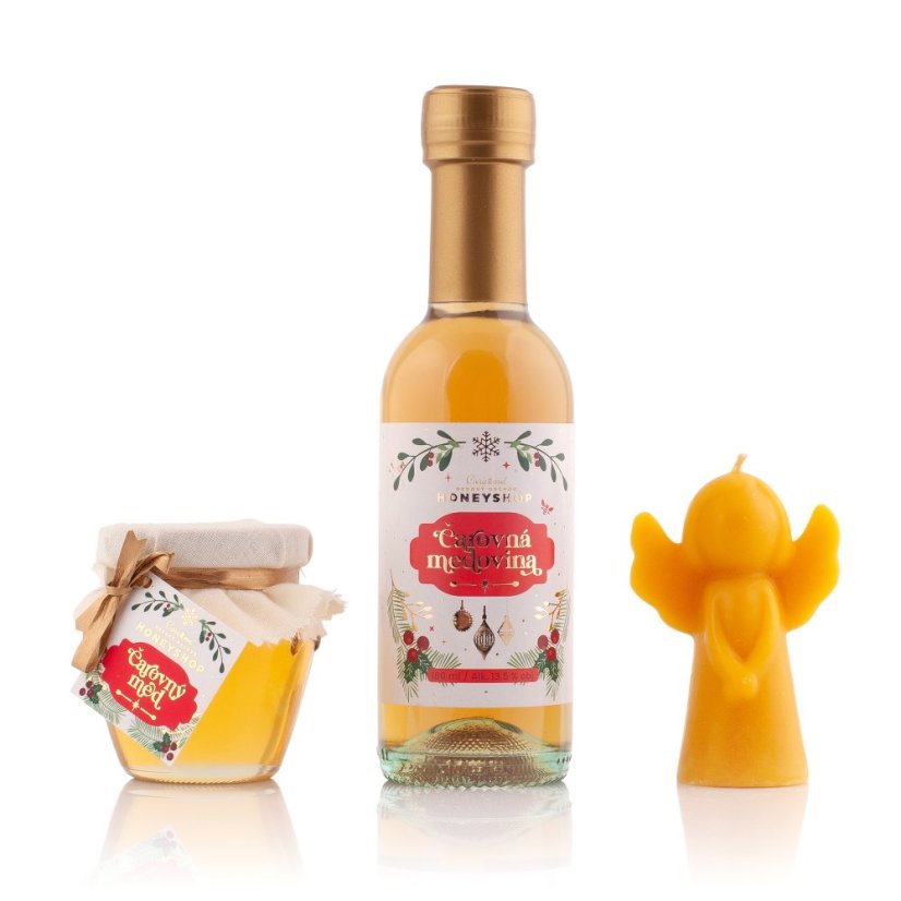 White Magic Honey Box with Candle