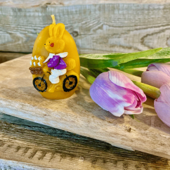 Egg with a cyclist