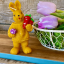 Big bunny with carrots