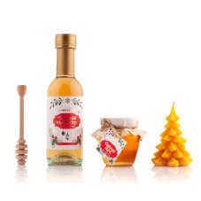 White Magical Honey Bag with Candle