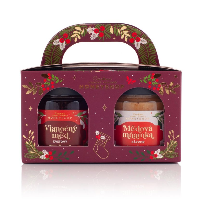 Honey box with ginger yuminnes and flower honey
