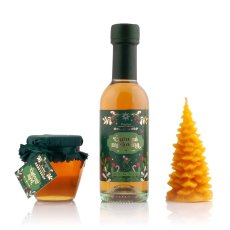 Green Magic Honey Box with Candle