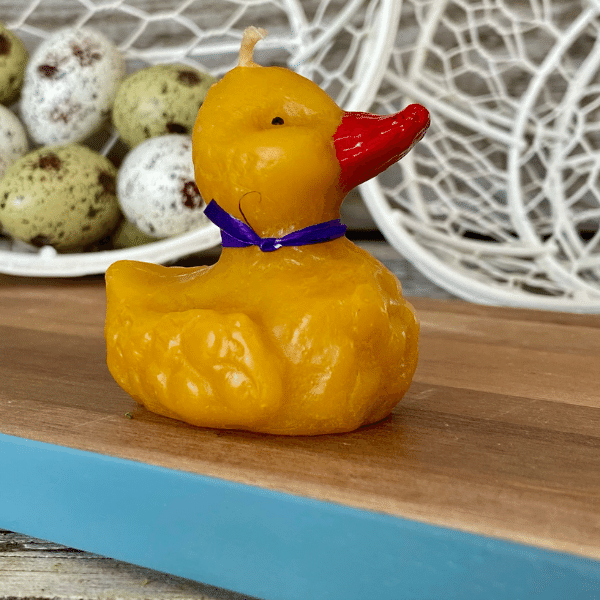 Duck with raffia